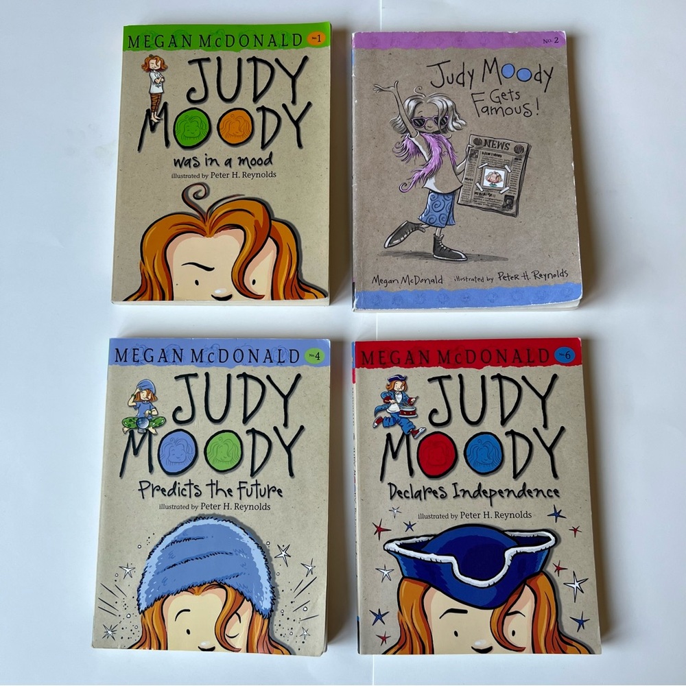 Judy Moody 4 Book Lot Bundle Judy Moody Gets Famous Predicts the Future